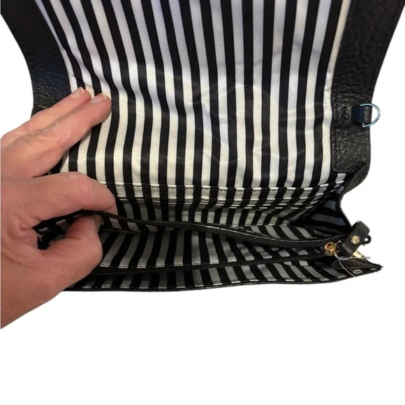 New Kate Spade Saundra Southport Ave. Beige & Black Crossbody Bag - Picture 5 of 6